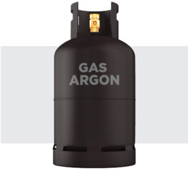 Gas Argón Ventana PVC