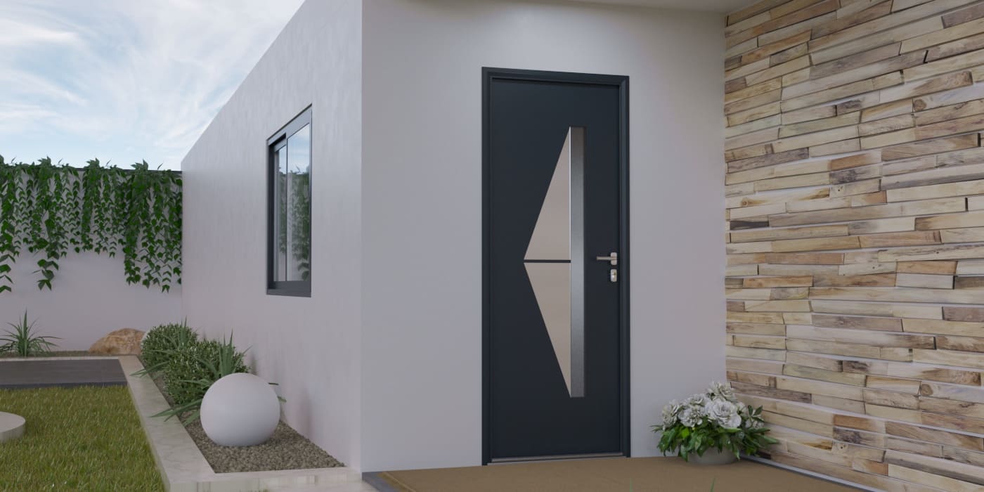 Puerta de Entrada en Aluminio a Medida Gozo Alunox - Imagen 1