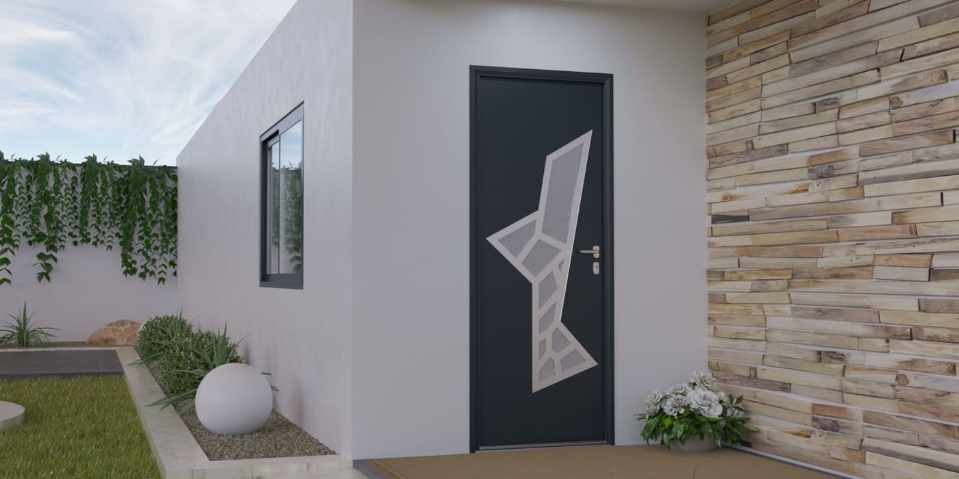 Puerta de Entrada en Aluminio a Medida Saria Alunox - Imagen 1