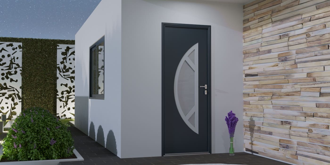 Puerta de Entrada en Aluminio a Medida Sicile Alunox - Imagen 1