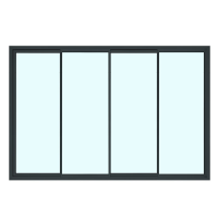 Puerta Corredera Gris